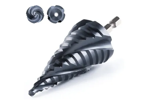 toolant® Kobalt HSS Stufenbohrer 5-35mm - Stufenbohrer für Metall, Holz und Kunststoff mit vier Spiralnuten für schnelles, glattes Schneiden. Ideal für Vorbohren und Entgraten – ein Must-Have in jeder Werkstatt!