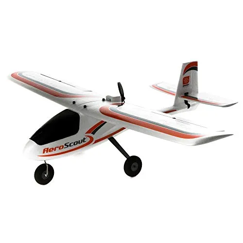 Hobbyzone AeroScout S 2 1.1m BNF Basic - Ideal für Anfänger - Ferngesteuerte Flugzeuge mit exklusiver SAFE-Technologie für sicheres Fliegen. Perfekt für Einsteiger und zum Fliegen lernen, inklusive wechselbarer Flugmodi.