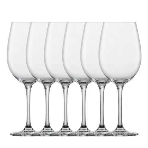 SCHOTT ZWIESEL Bordeaux Rotweinglas Classico 6er-Set - Elegante Rotweingläser für Bordeaux, spülmaschinenfest und aus widerstandsfähigem Tritan-Kristall, ideal für besondere Anlässe oder entspannte Abende.