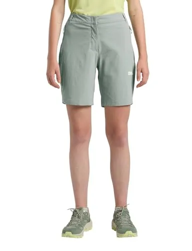 Jack Wolfskin Damen Hikeout Shorts (Größe M, grün) von Jack Wolfskin