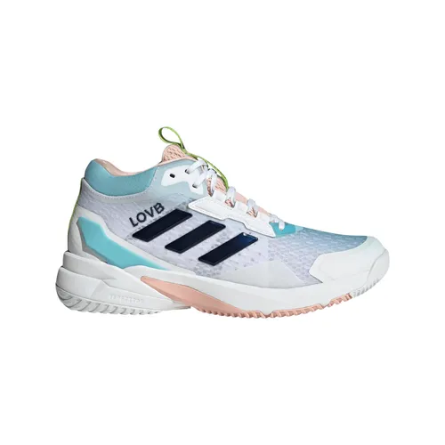 adidas CrazyFlight 6 Mid Hallen-Indoorschuhe Damen - Größe 37 1/3 - Badmintonschuhe für Damen mit atmungsaktivem Mesh-Obermaterial und BOOST Zwischensohle für explosive Bewegungen und optimale Dämpfung.