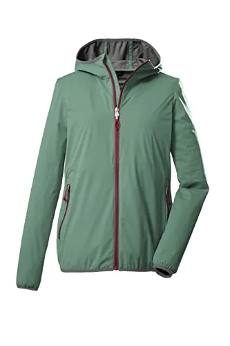 Killtec Damen 2-Lagen Funktionsjacke/Outdoorjacke mit Kapuze, packbar KOS 61 WMN JCKT; pistazie, 48, 39175-000