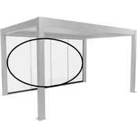 Biohort Glasschiebewand Klarglas 4 m Dunkelgrau-Metallic - Stabile Glasschiebewand aus 10 mm ESG-Glas für windgeschützte Bereiche. Einfaches Verschieben dank leichtgängiger Rollenlagerung. Perfekt für eine offene Optik im Garten.