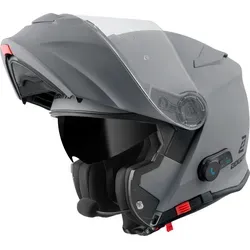 Bogotto H271 BT Bluetooth Klapphelm, grau, Größe XS für Männer - Motorradhelm mit Bluetooth-Funktion, ideal für Kommunikation während der Fahrt und sicherer ECE 22.06 Standard.