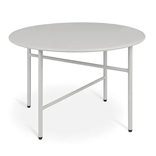 bomoe Beistelltisch Outdoor Gartentisch Rund Ø 53 cm - Kaffeetisch aus kratzfestem Metall, ideal für drinnen und draußen – stabil und pflegeleicht, perfekt für Balkon und Terrasse.