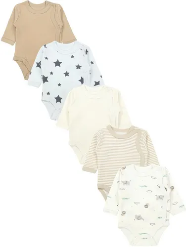 TupTam Wickelbody 5er Pack für Babys - Bequeme und stylische Wickelbodys aus 100% Baumwolle in verschiedenen Farben. Ideal für den täglichen Einsatz und sanft zur Babyhaut.