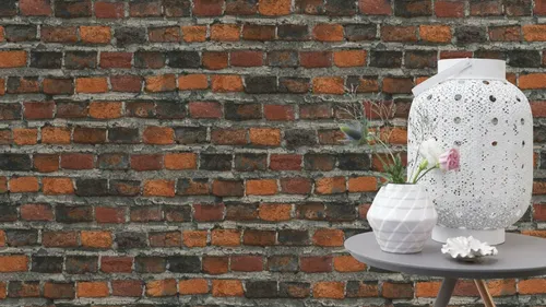 3,28 €/qm / Rasch Tapete 428063 Factory IV Steinoptik Industrial Ziegel Grau