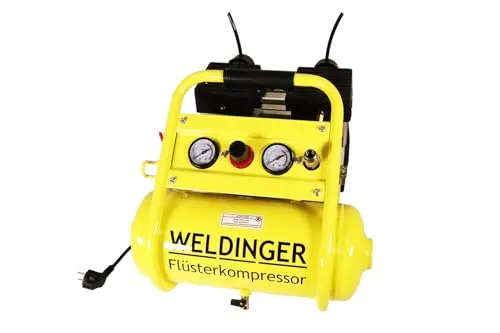 WELDINGER Flüsterkompressor FK 120 compact 980 W Luftabgabe 120 l ölfrei 5 Jahre Garantie
