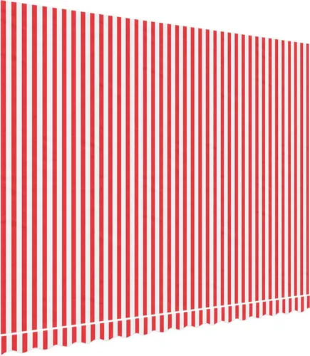 vidaXL Markisenbespannung Rot Weiß Gestreift 4x3m von vidaXL