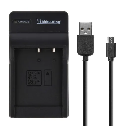 USB-Akku-Ladegerät für Kamera-Akku / Battery Pack Casio NP-130