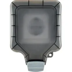 Schwaiger Aufputz-Außensteckdose IP 66 - 1-fach Hell Grau, ideal für den Außenbereich mit hohem Schutz gegen Feuchtigkeit und Staub