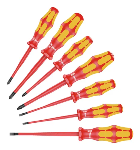 Wera 160iss 7 Schraubendreher-Set 7teilig - VDE iSS Kraftform, für sicheres Arbeiten bis 1.000 V und ideal für enge Arbeitsbereiche
