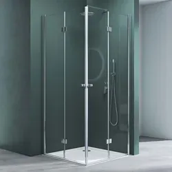 Produktbild Mai & Mai Duschkabine Falttür 180° Klarglas 70x70x190cm