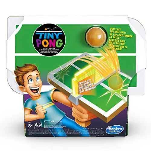 Tiny Pong Tischtennis für 1 Spieler, elektronisches Spiel für Kinder ab 8 Jahren