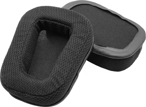 vhbw Ohrpolster kompatibel mit Logitech G933, G633 Kopfhörer Headset, Schaumstoff Schwarz