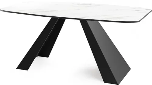 WFL GROUP Esstisch Monte - Ausziehbarer Tisch in Modernem Stil - Esszimmertisch ausziehbar von 160 cm bis 200 cm, ideal für Familien- und Geschäftstreffen. Langlebig mit eleganter, pflegeleichter Oberfläche, perfekt für moderne Interieurs.