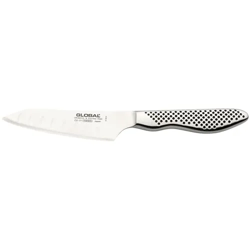Global Oriental Kochmesser Kullen 11 cm GS-59 - Präzise Schneidkraft - Kochmesser aus Molybdän-Vanadium Stahl mit 11 cm Klinge, ideal für präzises Schneiden und Langlebigkeit. Perfekt für jeden Hobbykoch!