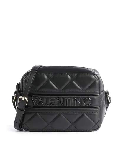 VALENTINO BAGS Ada Umhängetasche Schwarz - Elegante Umhängetasche mit verstellbarem Schulterriemen und zwei praktischen Innentaschen. Ideal für modebewusste Frauen, die Stil und Funktionalität schätzen. Hochwertiges Polyurethan und modernes Design machen sie zum perfekten Begleiter.