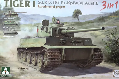 Takom 2192 - 1:35 TIGER I Sd.Kfz. VI. Ausf.E Experimental project 3 in 1