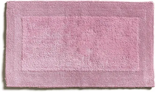 Möve Badematte Loft - Beidseitig nutzbar, Rosa - Badteppich aus 100% Baumwolle, beidseitig nutzbar mit Hoch-Tief-Effekt. Ideal für ein stilvolles Badezimmer, maschinenwaschbar bei 30°C.