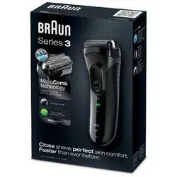 Braun Series 3 3020s - Folienrasierer für Herren, 100% wasserdicht und mit innovativer MicroComb Technologie für eine sanfte und gründliche Rasur