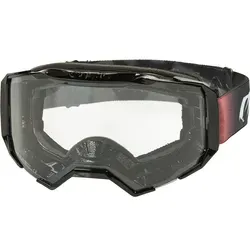 O'NEAL B-22 Schutzbrille Covert Schwarz/Rot – Klar - Sportbrille für MX und MTB, mit maximalem Sichtfeld, optimaler Belüftung und 100% UV Schutz. Langlebiges, kratzfestes Glas und ergonomische Passform für perfekten Sitz.