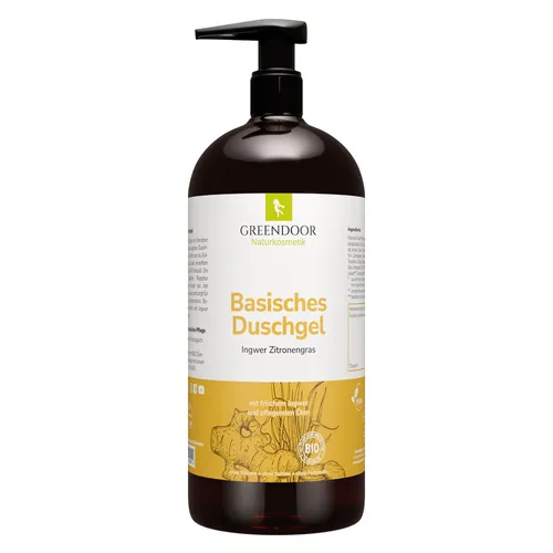 GREENDOOR Basisches Duschgel XL Ingwer Zitronengras
