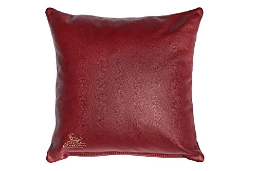 Centaur Dekokissen aus echtem Leder - Dekokissen aus hochwertigem Rindleder, handgefertigt in Deutschland, mit pflegeleichter Vintageoptik für ein edles Wohnambiente.