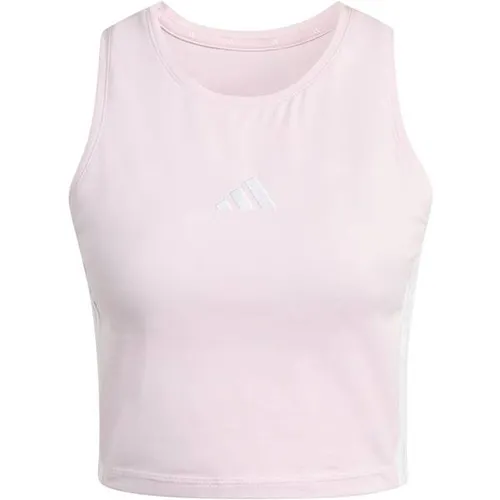 ADIDAS Damen Top ESSENTIALS 3-STREIFEN GEPOLSTERTES - Stylisches Padded Tanktop von adidas für den Alltag. Weicher Single Jersey sorgt für hohen Tragekomfort. Ideal für entspannte Tage oder aktive Momente, mit sportlichem Design und kultigen Branding-Elementen.