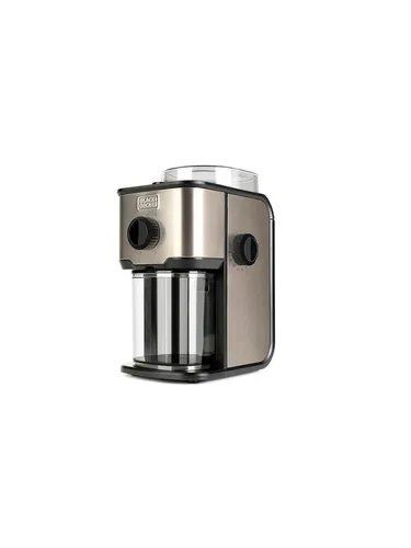 Black+Decker Coffee Grinder Electric 150W - Kaffeemühlen mit 14 einstellbaren Mahlgraden für perfekten Genuss von Kaffee und Gewürzen. Ideal für 2-12 Tassen, langlebiges Edelstahl-Design und Sicherheitsfunktionen.