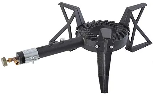 Gasbrenner Outdoor Camping Gusseisen Gasherd Gaskocher Gasherd Campingkocher 8kW Schlauch Druckminderer V25