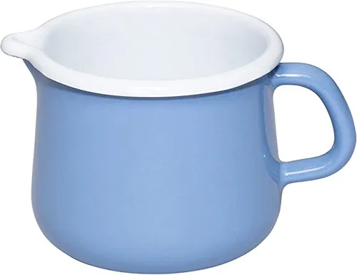 Riess Schneltopf 11,5 cm Medium - Universal-Kochtöpfe mit praktischem Ausguss für präzises Servieren, ideal zum Erwärmen von Milch und Saucen, energiesparend und leicht zu reinigen.