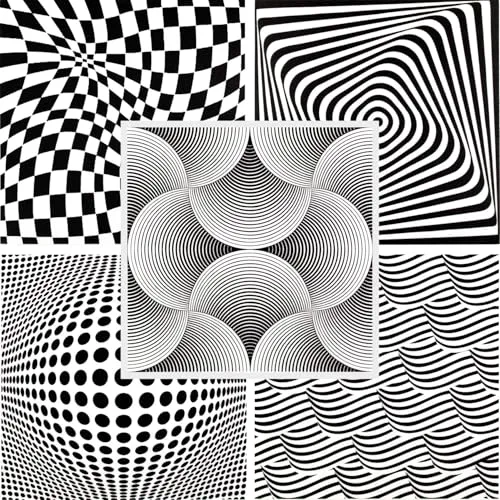 Styroporplatten 50x50cm aus Styropor, optische Täuschungen Deckenplatten schwarz Restposten, Menge:2 Quadratmeter, Modell:Flag Black