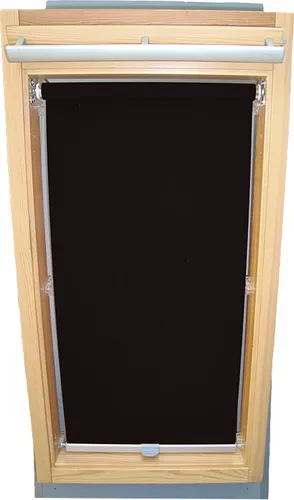 Rollo für VELUX Dachfenster Sichtschutz mit Haltekrallen GGL/GPL/GGU/GPU - SK10 - schwarz