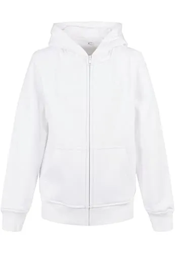 Build Your Brand Kinder Sweatshirtjacke Organic Basic Kids Zip Hoody - Kapuzenpullover für Jungen aus BIO-Baumwolle, besonders weich und komfortabel – ideal für jeden Anlass und perfekt kombinierbar.