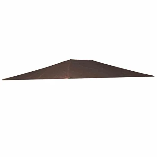 SIENA GARDEN Tosca Dachbezug mocca für Pavillon 3x4 Meter - Ersatzdach für Pavillon Tosca 300x400 cm, aus witterungsbeständigem 230g/m2 Polyester PU-beschichtet, ideal für langlebigen Schutz.