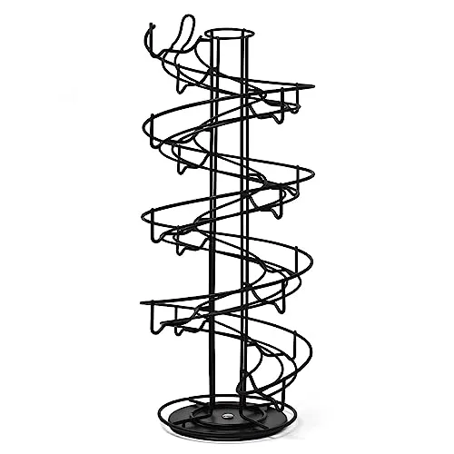 Joeji's Kitchen Eierablage im Spiral-Design - Eierkörbe – 360° drehbarer Eierhalter für bis zu 36 Eier, platzsparend und robust, ideal für eine ordentliche Küchenorganisation.
