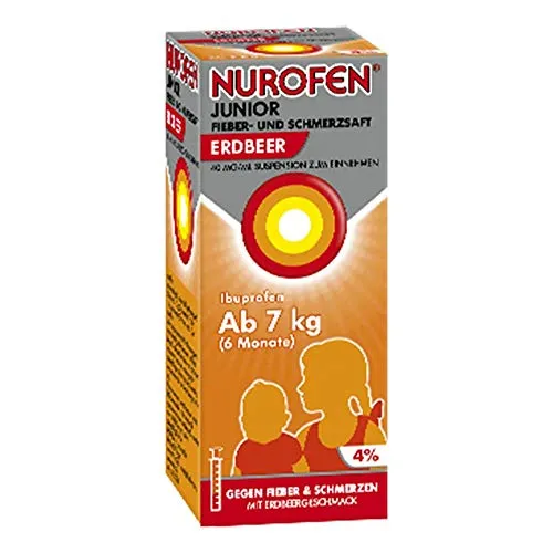 NUROFEN Junior Fieber-u.Schmerzsaft Erdbe.40 mg/ml 100 ml