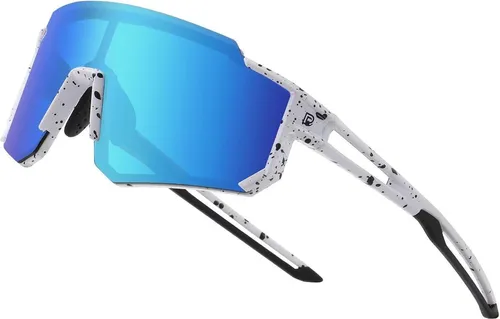 DUCO Polarisierte Jugend Sport Sonnenbrille UV400 DK310 - Moderne Jugend-Sonnenbrille mit UV400-Schutz. Leichter Rahmen für hohen Tragekomfort. Inklusive verstellbarem Riemen und praktischem Etui. Ideal für aktive Kinder, die ihre Augen schützen wollen.