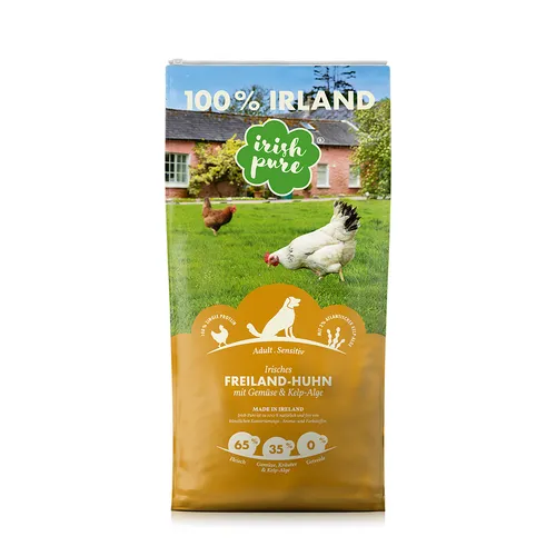 Irish Pure Freiland-Huhn Trockenfutter mit Gemüse & Kelp-Alge