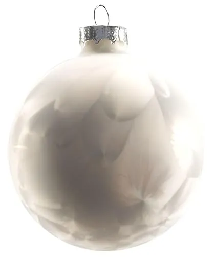 TrendLine Weihnachtskugeln aus Glas Ø 80 mm 6 Stück weiß Christbaumkugeln Xmas