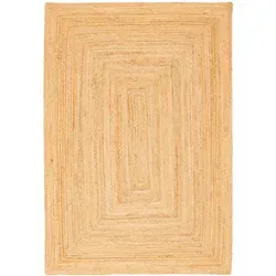 Pergamon Jute Teppich Salsa Bordüre Beige von Pergamon