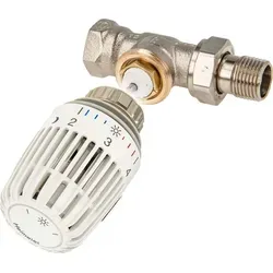 tecuro Kombi-Set Thermostatkopf K und Ventilunterteil V-exact II, DN 15 - Durchgangsform