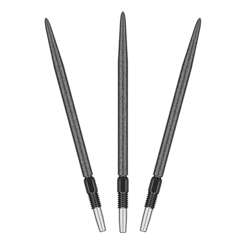 Target Darts Swiss Point SLK Luke Littler Dart Points (3 Pack Set of Tips) 42MM – Schwarz | Dartspitzen mit rauer Oberfläche, Ersatzspitzen aus Stahl, professionelles Dartzubehör