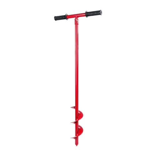 Grafner Handerdbohrer für Löcher bis Ø 100 mm - Handerdbohrer aus massivem Heavy-Duty-Stahl, ideal für Zaunpfähle und Pflanzen; ergonomischer Griff für rückenschonendes Arbeiten und maximale Langlebigkeit.