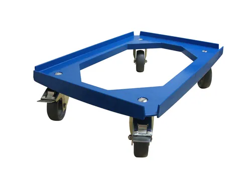 Transportroller 600x400 Transportwagen - Bäckerei -  blau - Kistenroller 2xFest.