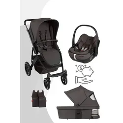 ABC Design Salsa Core All in One Set Kombi-Kinderwagen mit Babyschale Calla, Farbe Kinderwagen: Olive
