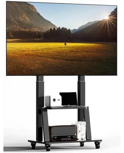 Tv Ständer Rollbar Höhenverstellbar 42-100 Zoll