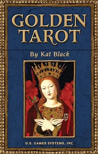 Kat Black Golden Tarot Karten - Philosophie & Spiritualität, wunderschön gestaltete Tarotkarten für tiefere Einblicke und spirituelle Entfaltung.