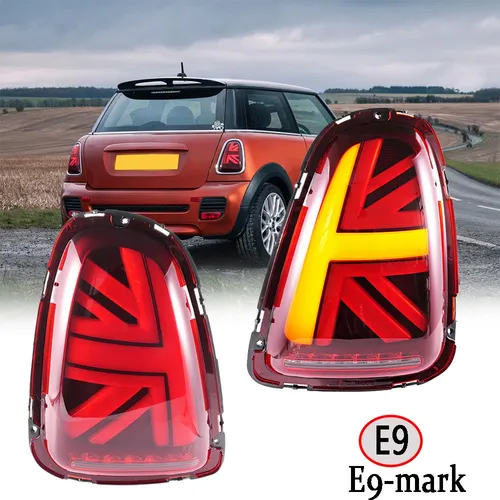 LLCTOOLS LED Rückleuchte für Mini Cooper R56 R57 R58 R59 - Hochwertige Rückleuchte mit E-Prüfzeichen, integriertem LED und dynamischem Blinker, ideal für Mini Cooper Modelle 2007-2013. Sicher und stylish für Ihr Fahrzeug.